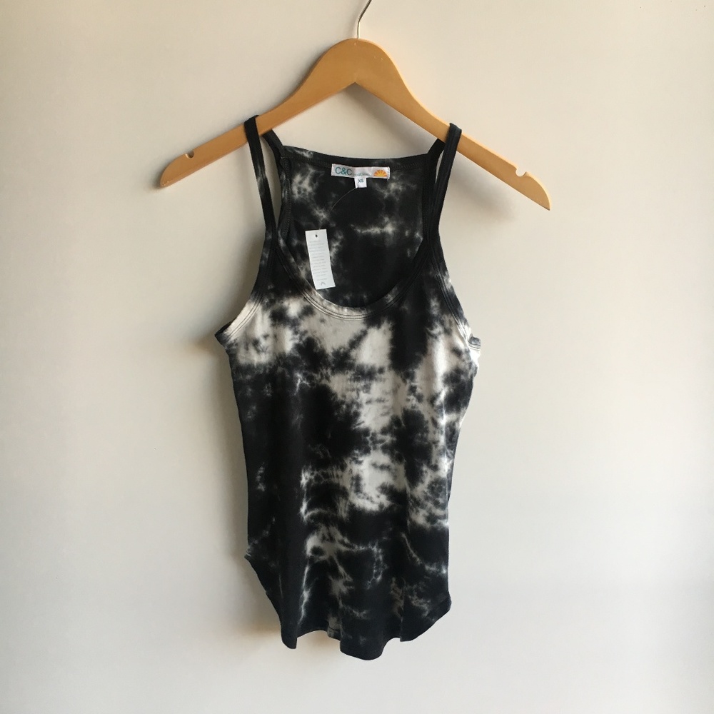 NWT C&C California Tie Dye Fitted Tank